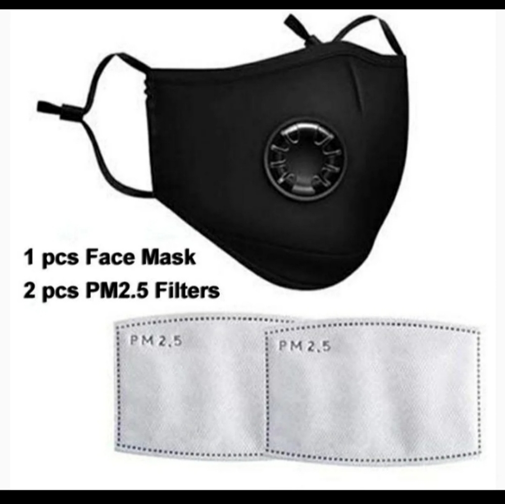 Black filter mask